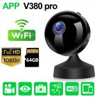 A9 Camera 1080p Hd Wifi Camera Wireless Surveillance Cam Infrared Night Vision Home Security Camcorder black