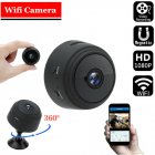 A9 Mini Camera Remote Monitor Home Security 1080p Ip Camera Ir Night Wireless Wifi Mini  Camcorder black