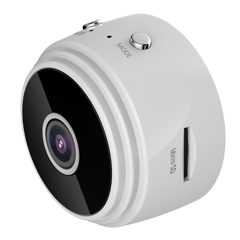 A9 Night  Vision  Camera Mini Wireless 360° Rotation Motion Night  Vision  Camcorder white