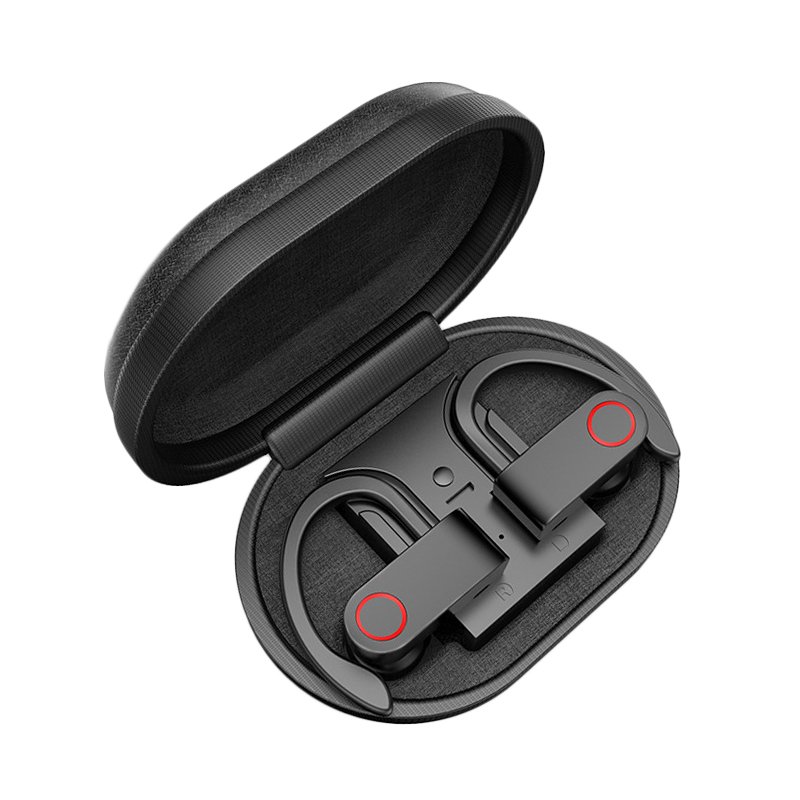A9 Wireless Headphone Bluetooth V5.0 TWS Earphone Wireless Bluetooth Sport Headset Noise Cancelling  Stereo Earbuds black