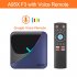A95X F3 TV Box Android 9 0 Network 4GB 32GB  64GB Amlogic S905x3 8K 60FPS Blue   black 4GB   32GB with T1 voice remote control
