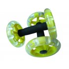 AB Wheel Rollers Four wheeled Core Abdominal Wheels Workout for Ab Training Gym Home  yellow