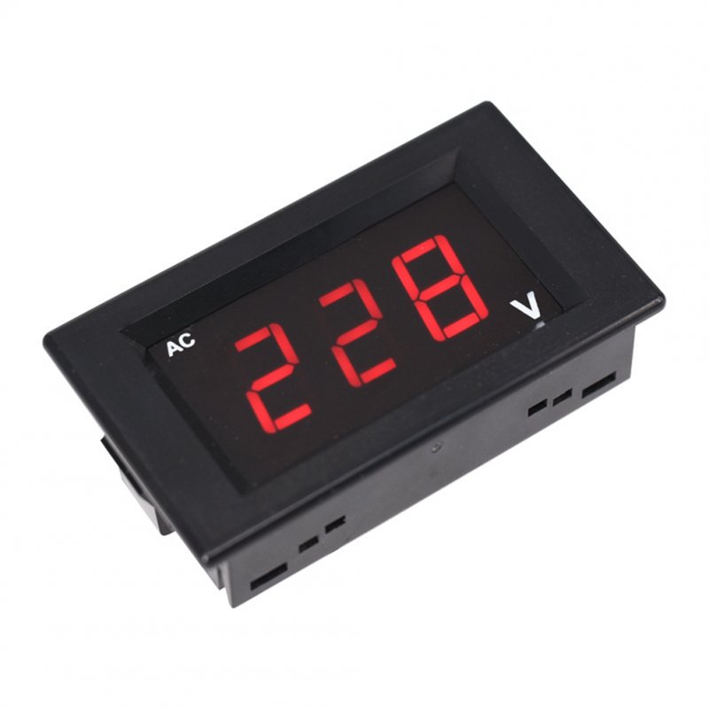 220V/380V Voltmeter High Precision Led Digital Display AC Voltage Meter Gauge Real-time Measurement Tool 