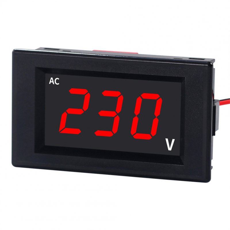 220V/380V Voltmeter High Precision Led Digital Display AC Voltage Meter Gauge Real-time Measurement Tool 