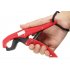ABS Plastic Fish Grip Controller Clamp with Anti lost Rope Fishing Lip Gripper Fishing Tools Accessories  red 25cm