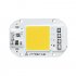 AC 110V 20W 30W 50W High Pressure LED Chip Free Driver COB Light Source White light 6500K