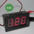 AC 220V 2 wire Voltage Meter Head LED Digital Voltmeter with Reverse Polarity Protection Emerald