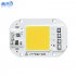 AC 220V 20W 30W 50W Free Driver High Pressure LED Chip COB Light Source 220V 50W 6500K