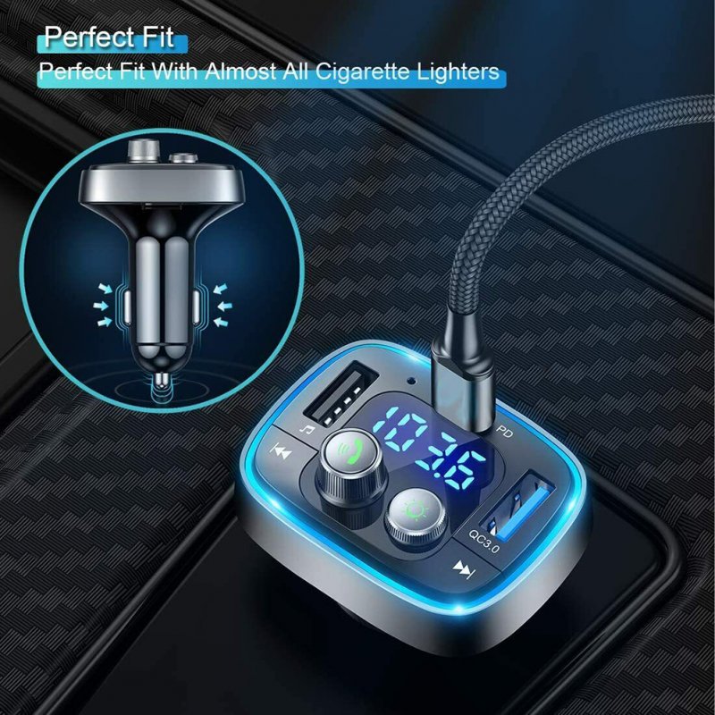 Car Adapter Wireless FM Radio Transmitter Bluetooth 5.0  