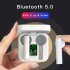AIR6 PLUS Bluetooth Headset Wireless Earbuds 5 0 Solar Charging Earphone white