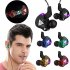 AK6 Sports Earphone Universal Headphone In Ear Stereo Subwoofer Headset with Micphone Compatible for Mobile Phone Computer black