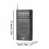 AM FM Radio Battery Operated Portable Pocket Radio Telescopic Antenna Radios Player For Senior Home Walking White