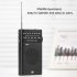 AM FM Radio Battery Operated Portable Pocket Radio Telescopic Antenna Radios Player For Senior Home Walking White