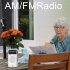 AM FM Radio Battery Operated Portable Pocket Radio Telescopic Antenna Radios Player For Senior Home Walking White