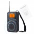 AM FM Radio Battery Operated Portable Pocket Radio With Telescopic Antenna Lanyard Screen Radios Player Best Reception Mini FM AM Radio Receiver For Senior Home