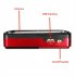 AM FM Radio Portable Radio With Telescopic Antenna Radio Rechargeable Speaker TF Card USB Player For Senior Hiking Walking red