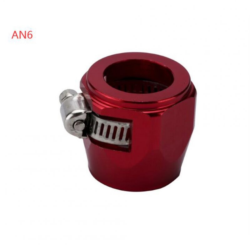 AN4 AN6 AN8 AN10 AN12 Car Hose Finisher Clamp Radiator Modified Fuel Pipe Clip Buckle Red-AN6