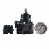 AN8 High Pressure Fuel Regulator W   Boost 8AN 8 8 6 EFI with Reinforcement Silver