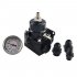 AN8 High Pressure Fuel Regulator W   Boost 8AN 8 8 6 EFI with Reinforcement Silver