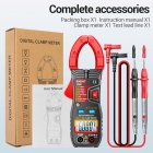 ANENG CM81 Digital Clamp Meter 6000 Counts AC/DC Voltage AC Current NCV Multi-function Automatic Range Universal Meter CM81-red