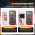 ANENG DT9205A Digital Multimeter 1999 Counts High precision Multi function AC DC Voltage Current Tester red