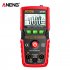 ANENG M107 Digital Multimeter 0 500V 0 2A 4000 Counts Lcd Backlit Tester Red
