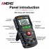 ANENG M107 Digital Multimeter 0 500V 0 2A 4000 Counts Lcd Backlit Tester Black