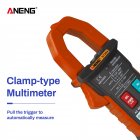 ANENG ST204 4000Counts Full Intelligent Automatic Range Digital Current Multimeter AUTO  Orange