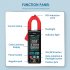 ANENG St211 Digital Clamp Meter 6000 Counts Multimeter Dc ac Voltage Current Tester Red