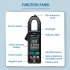 ANENG St211 Digital Clamp Meter 6000 Counts Multimeter Dc ac Voltage Current Tester Black