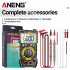 ANENG Sz19 Digital Multimeter 6000 Counts Tester Manual Range False Detection Reminder with Ncv Sound Light Alarm Black