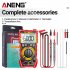 ANENG Sz19 Digital Multimeter 6000 Counts Tester Manual Range False Detection Reminder with Ncv Sound Light Alarm Black