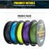 ANGRYFISH Diominate PE X8 Fishing Line 500M 547YDS 8 Strands Braided Fishing Line Multifilament Line Yellow 3 0  0 28mm 40LB