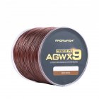 ANGRYFISH Diominate X9 PE Line 9 Strands Weaves Braided 500m/547yds Super Strong Fishing Line 15LB-100LB Brown 1.0#: 0.16mm/25LB