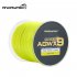 ANGRYFISH Diominate X9 PE Line 9 Strands Weaves Braided 500M 547YD  Super Strong Fishing Line 15LB 100LB Yellow 0 8  0 14mm 20LB