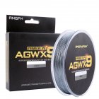 ANGRYFISH Diominate X9 PE Line 9 Strands Weaves Braided 300m/327yds Super Strong Fishing Line 15LB-100LB Gray 1.0#: 0.16mm/25LB