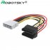 ATA SATA Power Adapter Converter Cable 4Pin IDE to 15Pin Serial Y Hot Splitter Hard Disk Power Cable