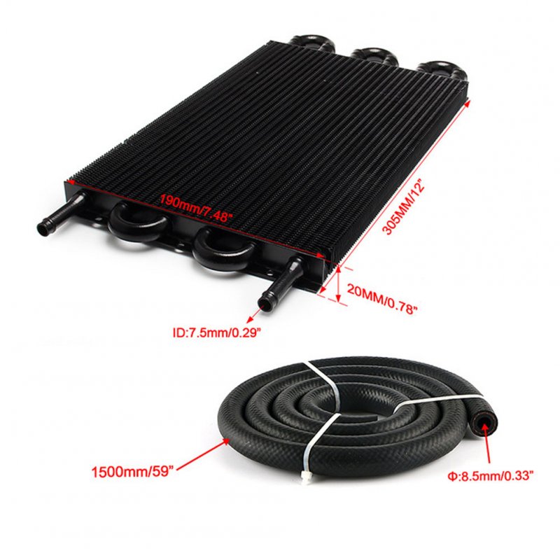 Car  Condenser 6 P Tube And Fin Transmission Cooler Air Conditioning Tube Belt Condenser Universal Oil Cooler 