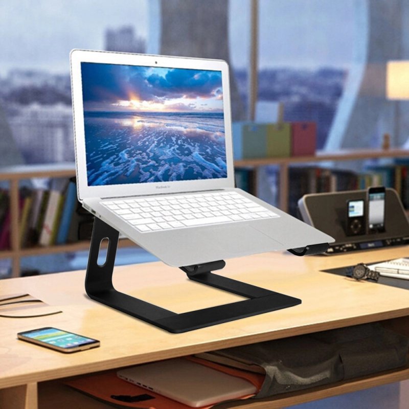 Aluminum Alloy Notebook Bracket Raise Computer Desktop Metal Base Heat Dissipation Anti-Skid Stand 