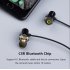 AWEI X650BL Wireless Bluetooth Headset Dual Dynamic Earphones Neckband Headphones IPX5 Waterproof BT4 1 Gray