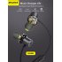 AWEI X650BL Wireless Bluetooth Headset Dual Dynamic Earphones Neckband Headphones IPX5 Waterproof BT4 1 Black