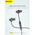 AWEI X670BL Bluetooth Headset Dual Driver Wireless Headphones Super Bass Stereo Sound Earphones with Mic Black