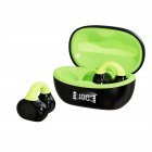 AX10 Open Ear Headphones Power Display Earphones 9D Stereo Sound Wireless Earphones For Workouts Running Cycling black green