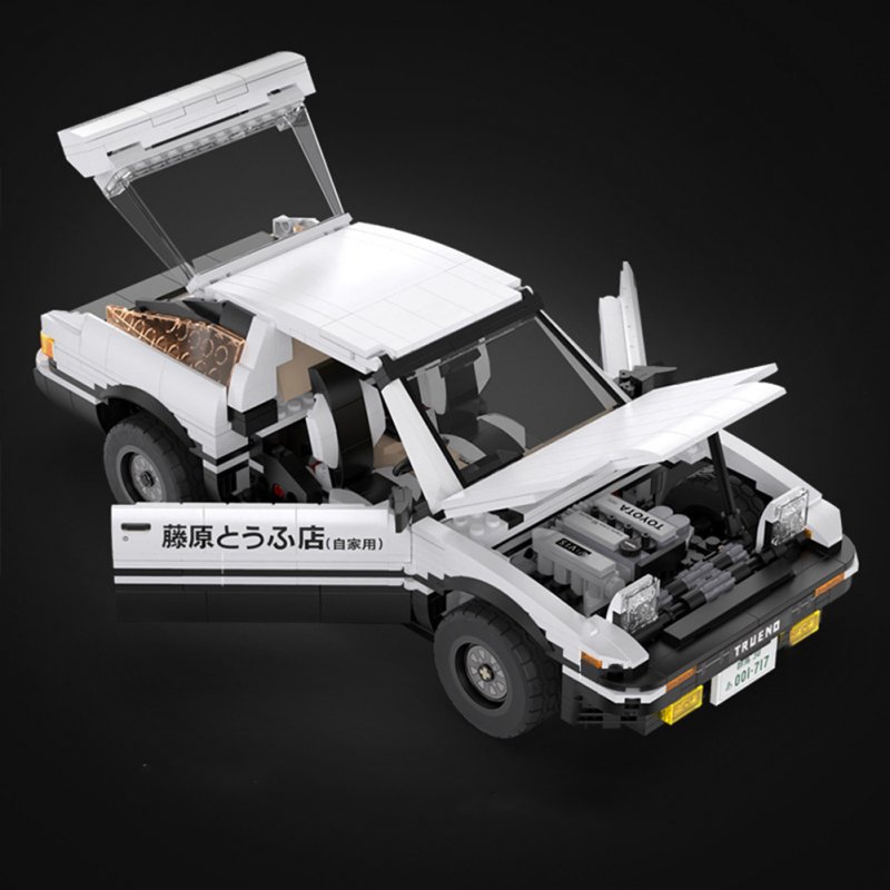 C61024 Assembled Building Blocks AE86 2.4g Remote  Control  Vehicle  Model Flexible Body Rotation Racing Car Boy Children Toys 