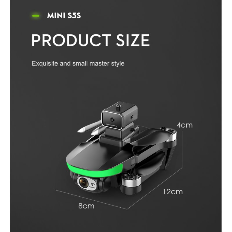 S5s RC Drone High-definition Aerial Photography Brushless Quadcopter Remote Control Toy Aircraft 6K pixel 2 battery