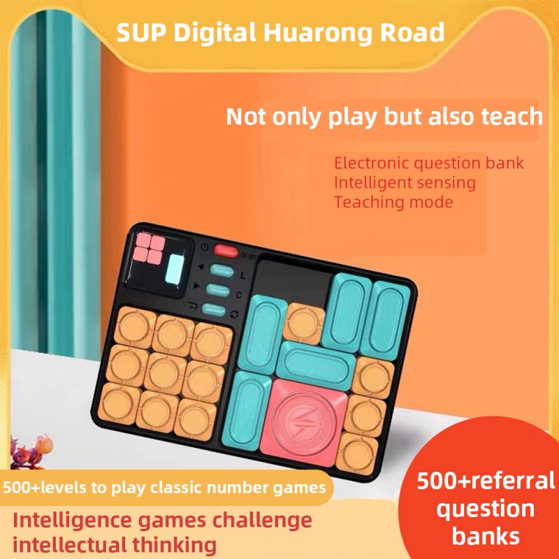 Huarong Road Super Slide Games Challenges Brain Teaser Puzzles Handheld Brain Games Console