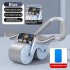Abdominal Exercise Roller With Timer   Pad Silent Automatic Rebound Widened Wheel Base For Abdominal Core Strength Training Blue  no timing 