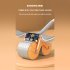 Abdominal Exercise Roller With Timer   Pad Silent Automatic Rebound Widened Wheel Base For Abdominal Core Strength Training Blue  no timing 