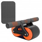 Abdominal Roller With Cushion Weight Loss Abdominal Trainer With 2 Wheels Home Workout Equipment orange