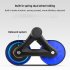 Abdominal Roller With Cushion Weight Loss Abdominal Trainer With 2 Wheels Home Workout Equipment blue